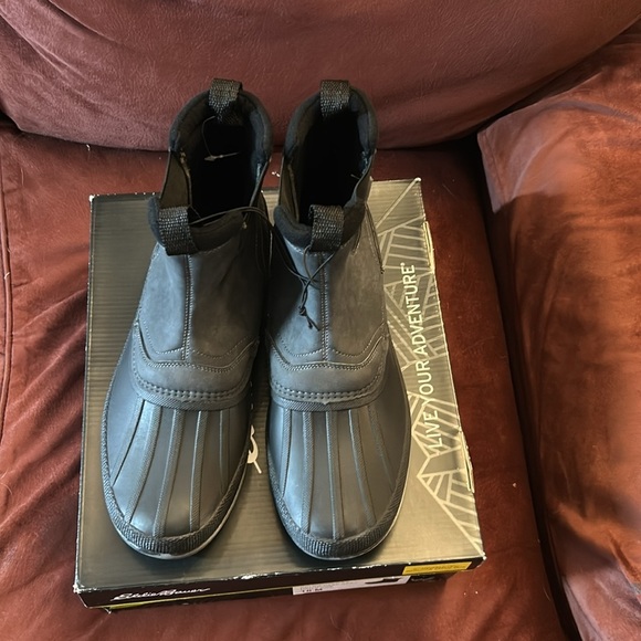 Eddie Bauer Waterproof Boots Size 10 New in Box Gray - Picture 5 of 8